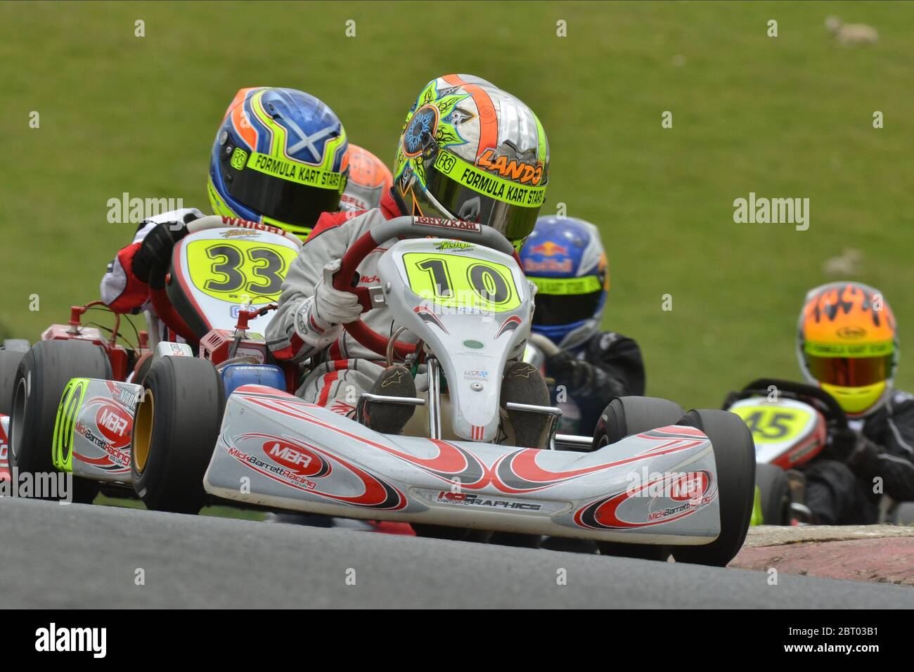 Lando Norris début de carrière de karting. Banque D'Images