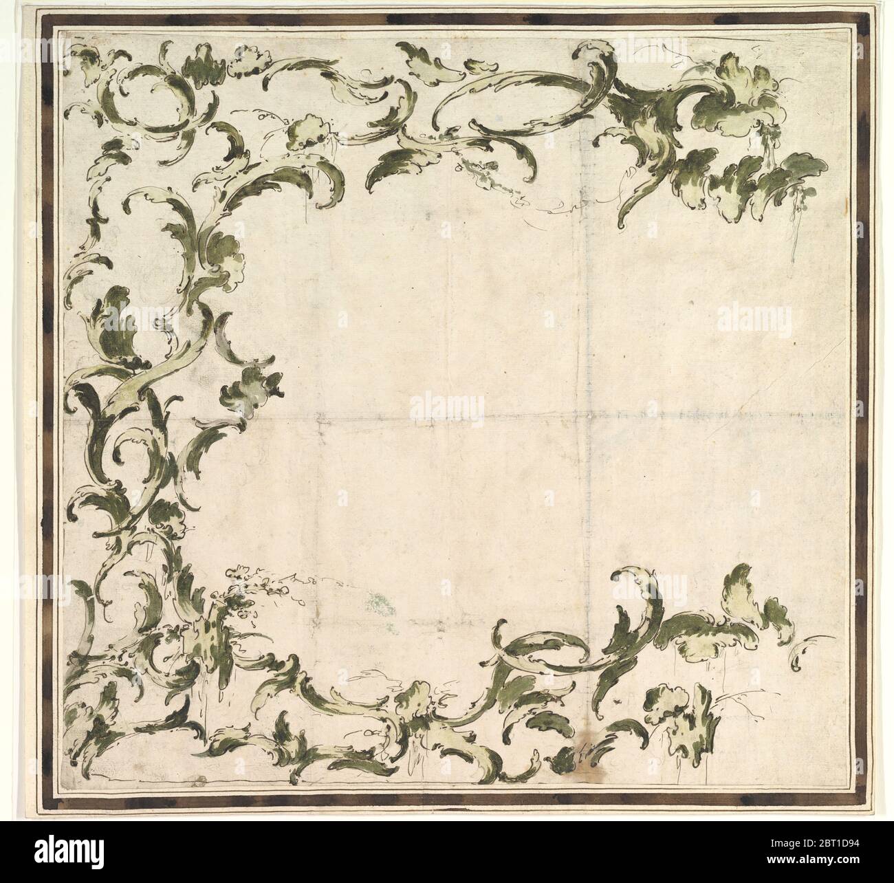 Design pour un motif de cadrage, 1712-93. Banque D'Images