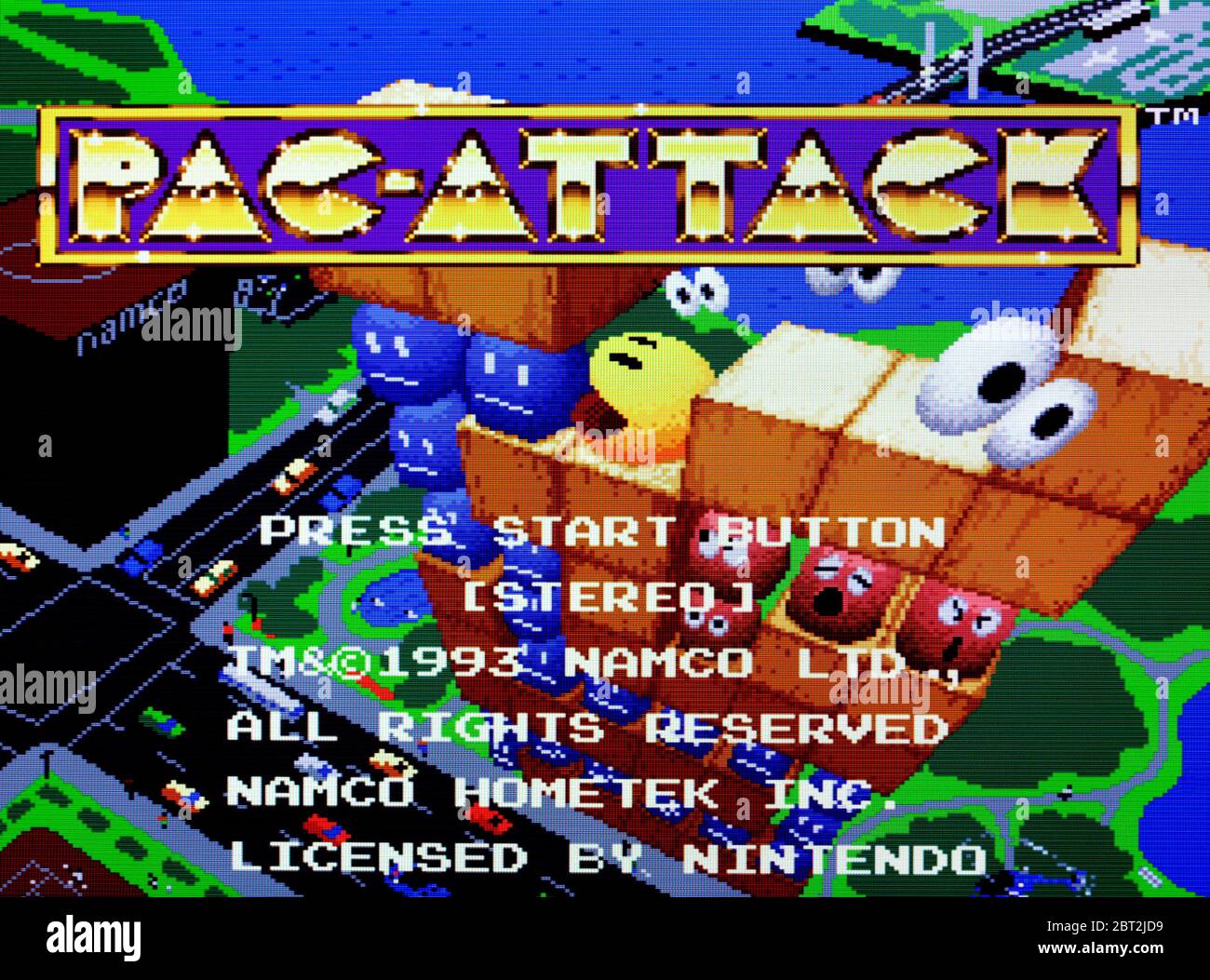 PAC Attack - SNES Super Nintendo - usage éditorial seulement Banque D'Images