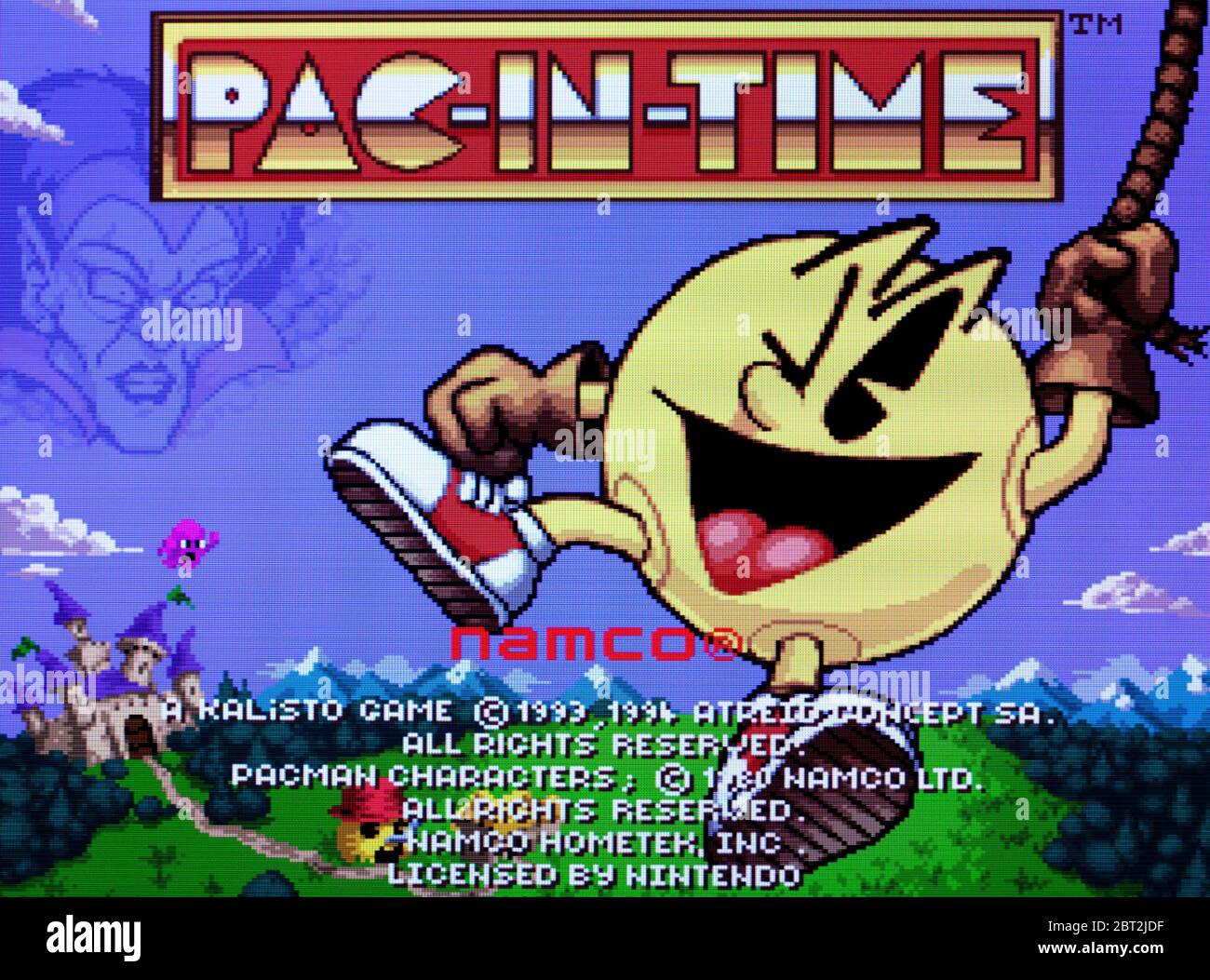 PAC à temps - SNES Super Nintendo - usage éditorial seulement Banque D'Images