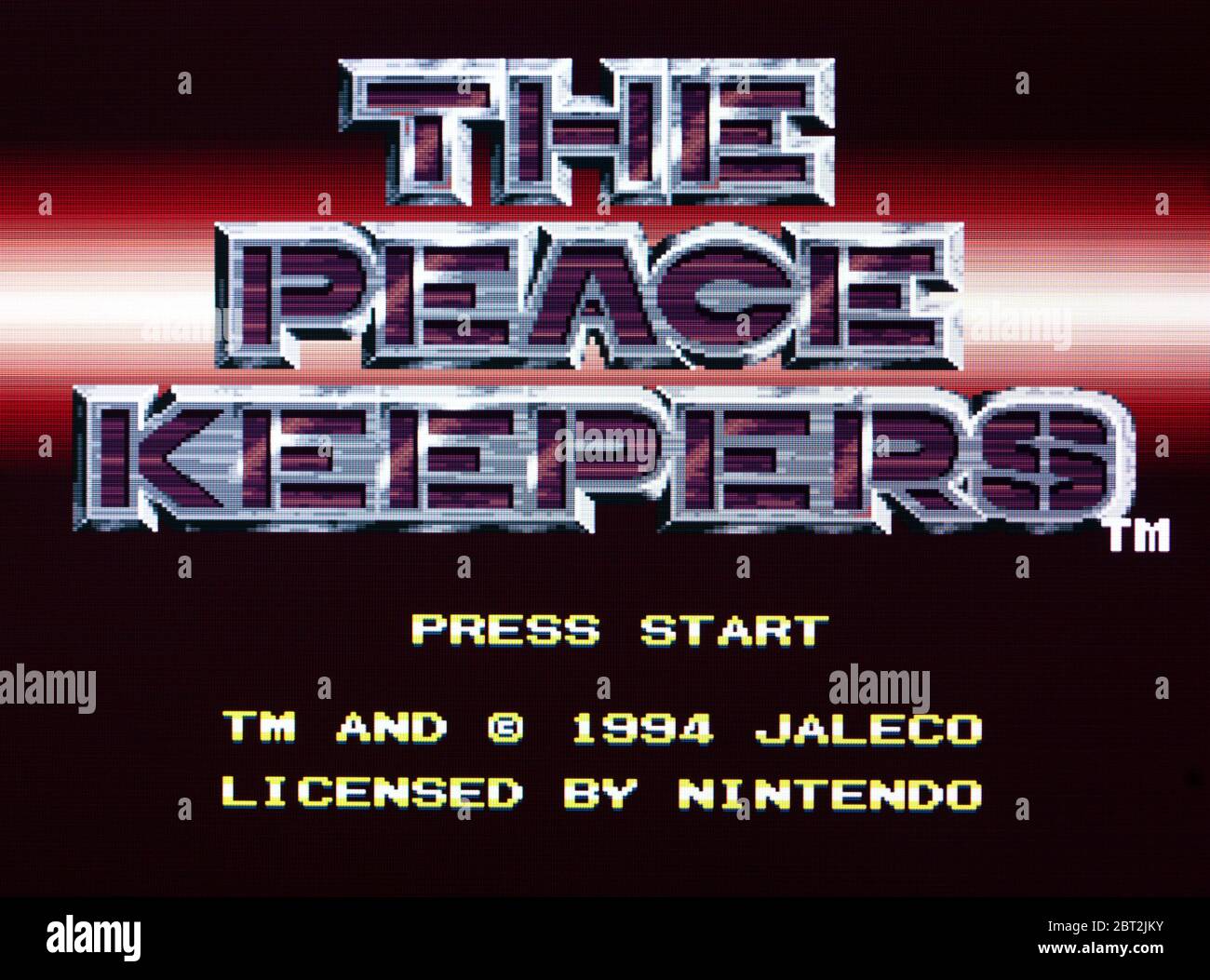 The Peace Keepers - SNES Super Nintendo - usage éditorial uniquement Banque D'Images