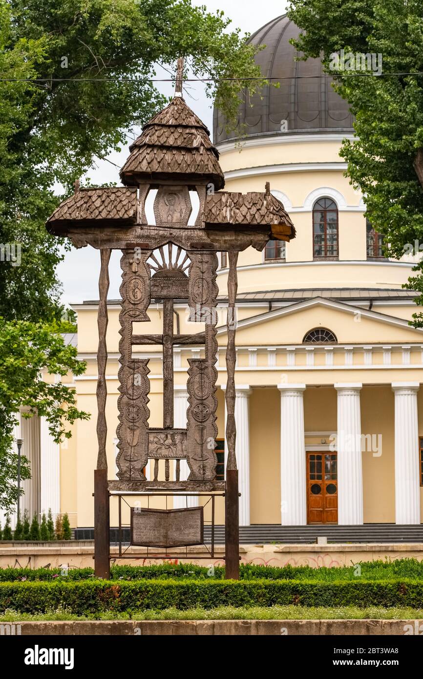 Église orthodoxe de la cathédrale de Nativité à Chisinau, en Moldavie Banque D'Images