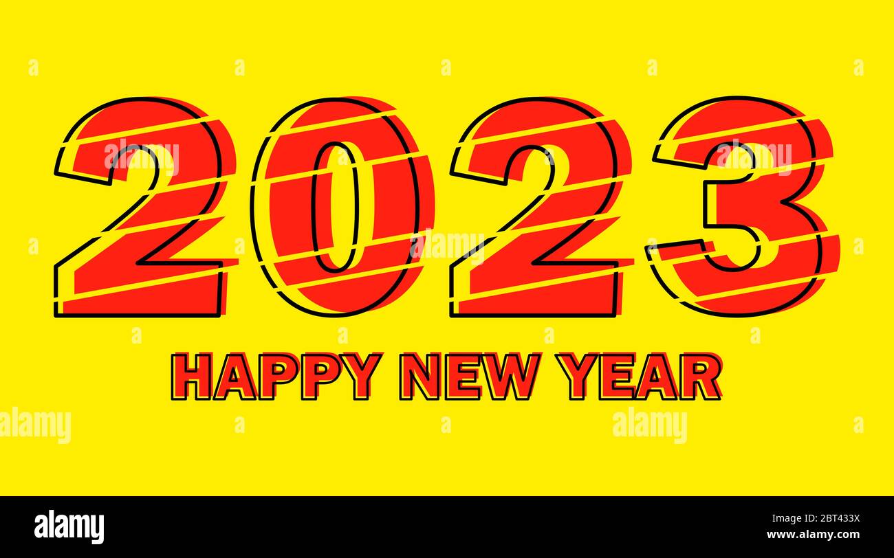Calendrier Nouvelles Images 2023 Modèle De Conception De La Nouvelle Année 2023. Design Moderne Pour Le  Calendrier, Les Invitations, Les Cartes De Vœux, Les Prospectus Ou Les  Tirages De Vacances Image Vectorielle Stock - Alamy