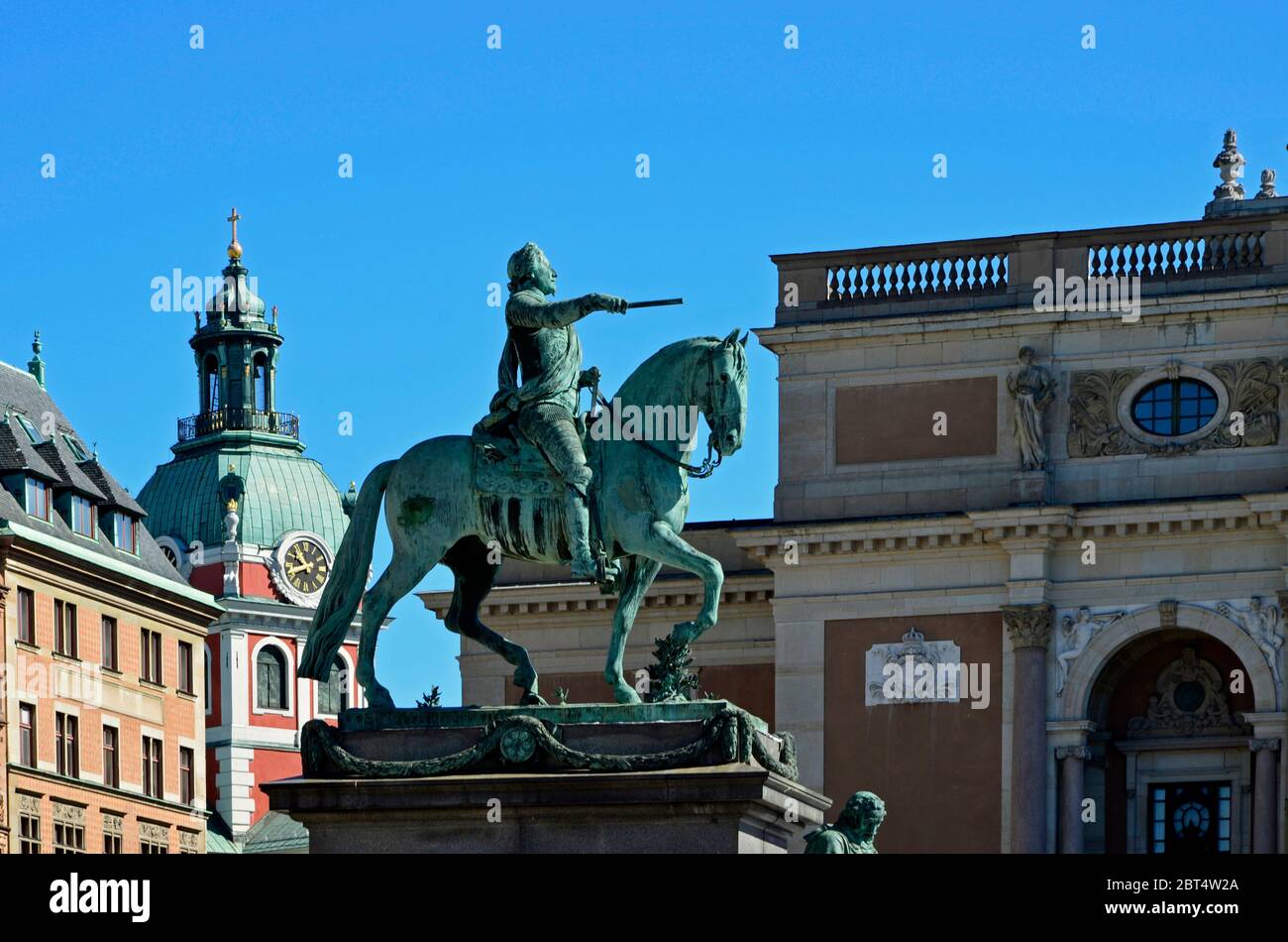 Monument, la Suède, le paysage urbain, capital, vue sur la ville, Stockholm, Stockholm, Banque D'Images