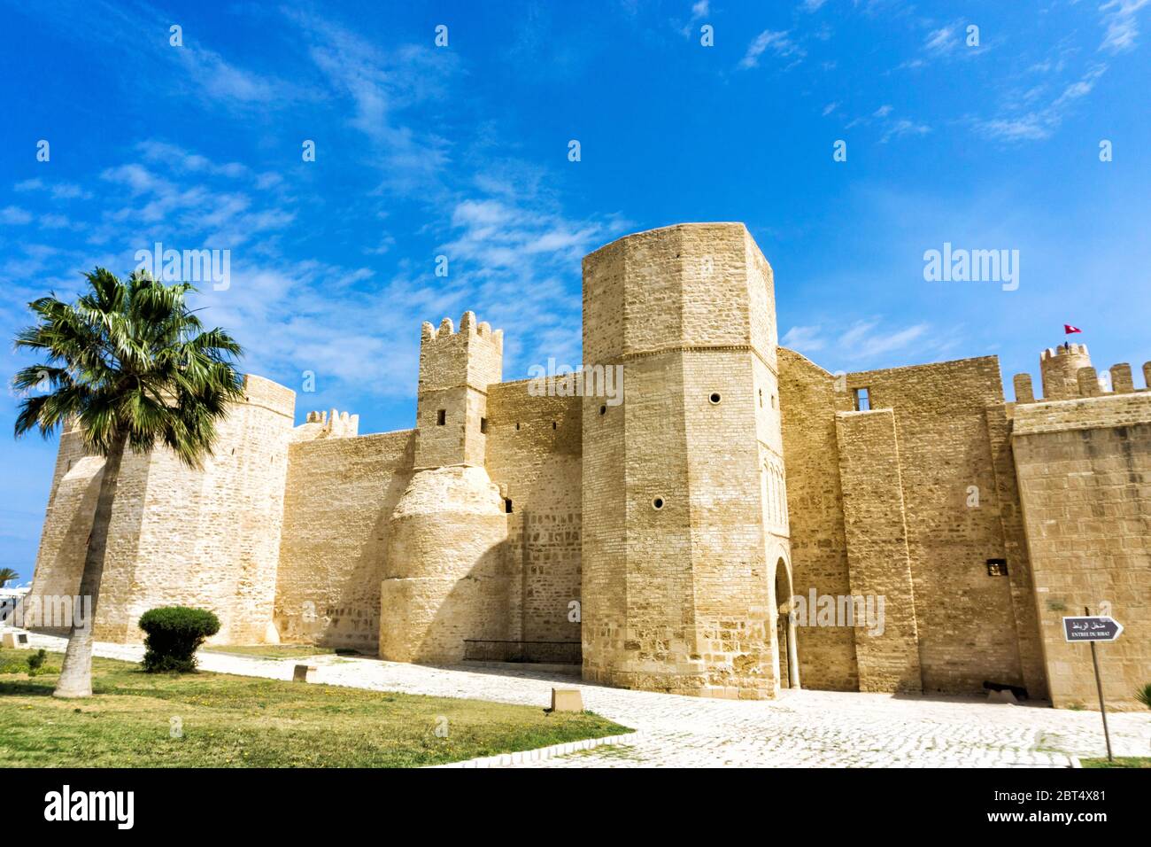 Panorama du Ribat de Monastir, Tunisie Banque D'Images