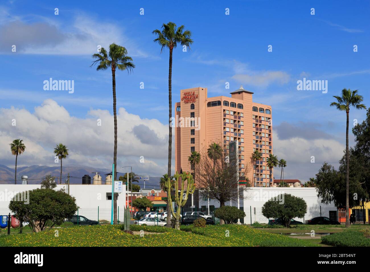 Villa Marina Hotel, Ensenada City, Basse-Californie, Mexique Banque D'Images