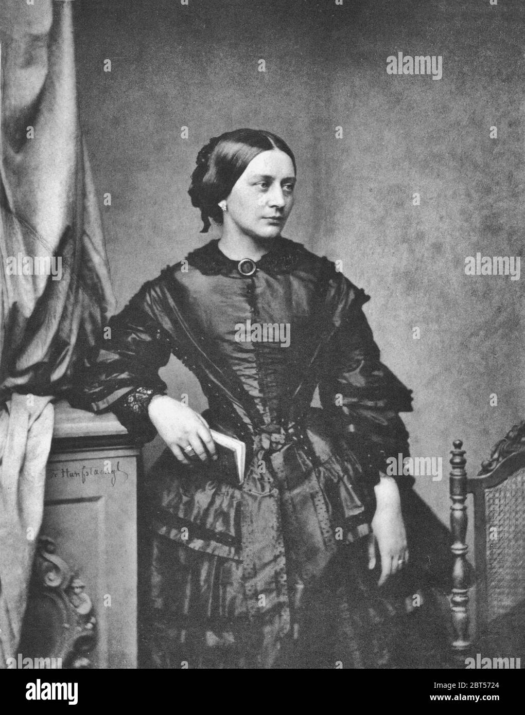 Clara Schumann (1819-1896), Autotypie, 1857, Franz Hanfstaengl Banque D'Images