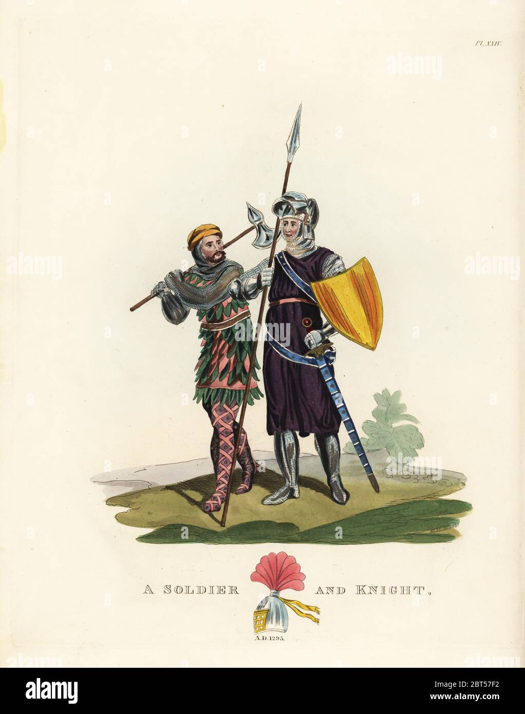 Un Soldat Et Knight 1295 Chevalier En Gamboised Bacinet Casque un-soldat-et-knight-1295-chevalier-en-gamboised-bacinet-casque