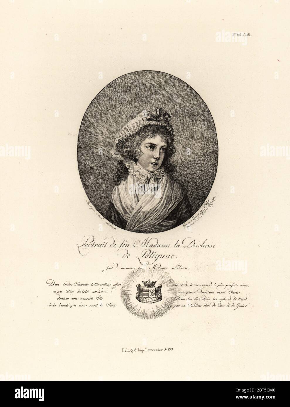 Portrait de Yolande Martine Gabrielle de Polastron, duchesse de