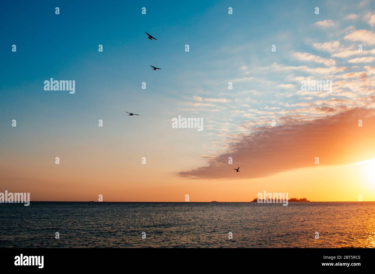 Une capture à couper le souffle de l'heure d'or à Colonia Del Sacramento, en Uruguay, avec vue sur le Rio de la Plata. Banque D'Images