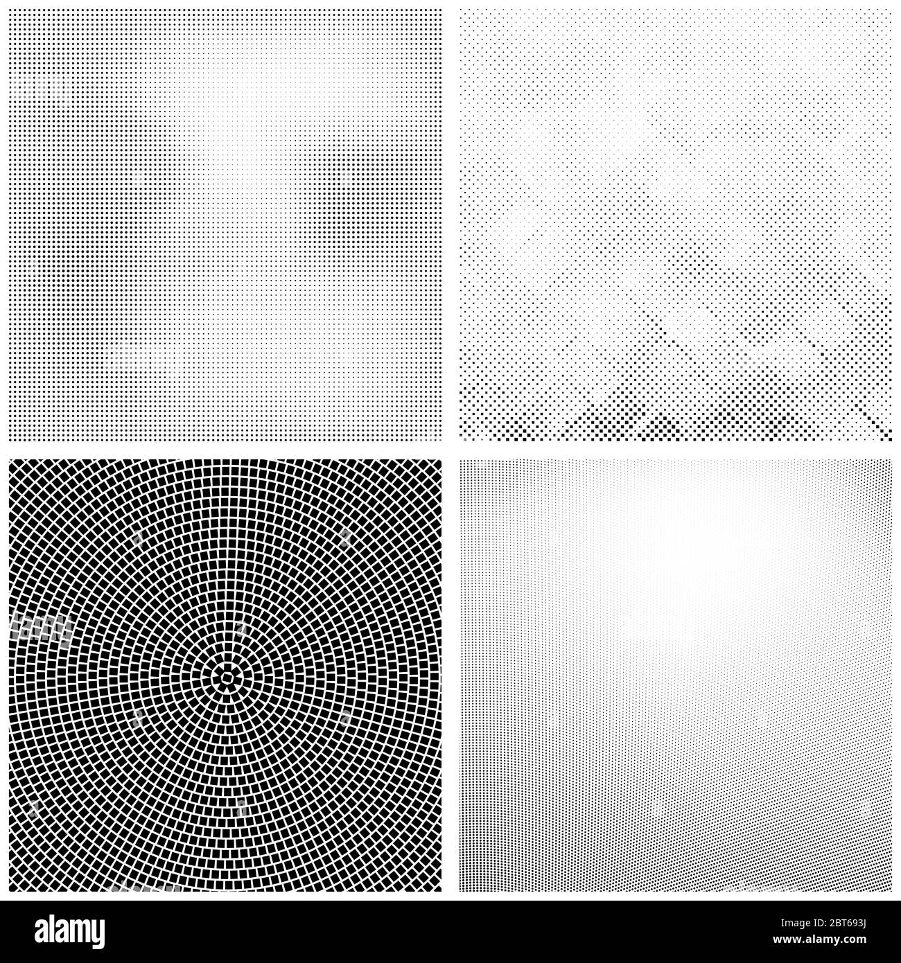 Modèle de demi-teinte. Ensemble de points. La texture en pointillés sur fond blanc. Grunge Overlay Modèle. La conception linéaire de détresse. Banque D'Images