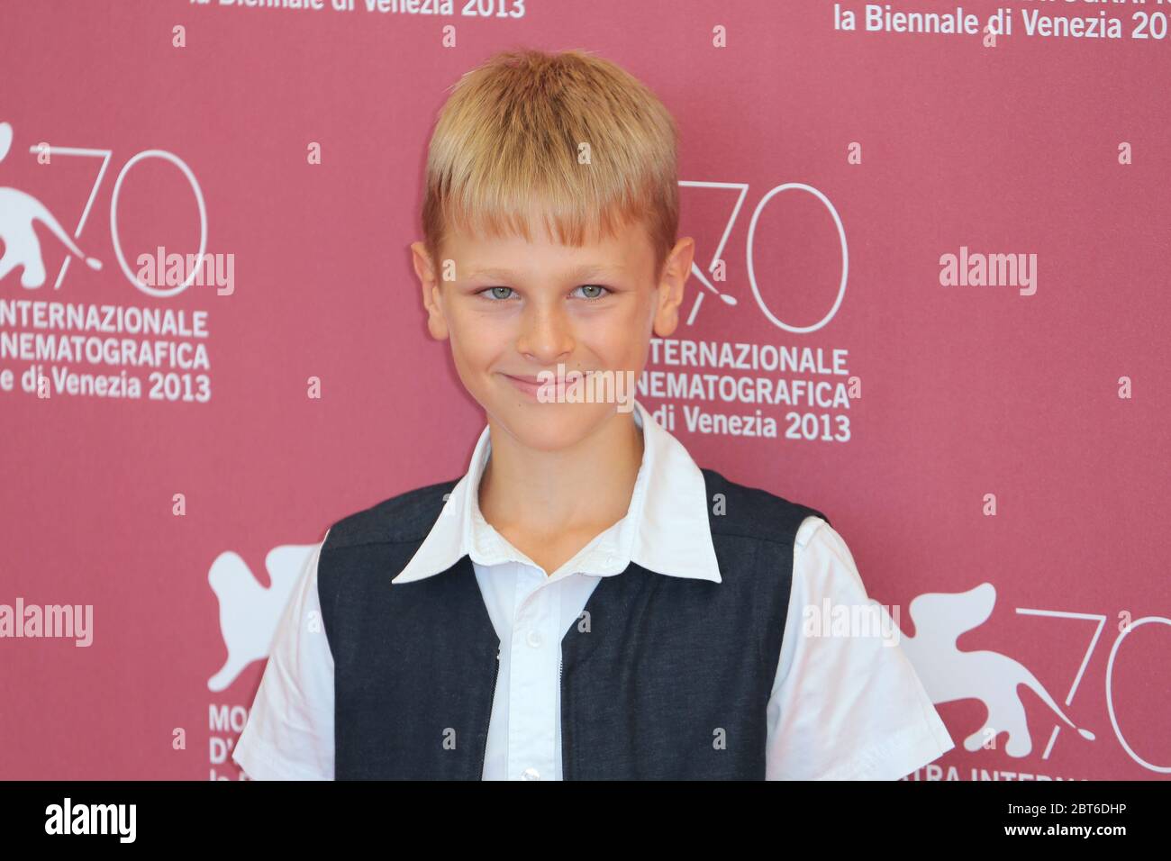 VENISE, ITALIE - 06 SEPTEMBRE : Matteo Marchel assiste au phocall de la Prima Neve lors du 70e Festival du film de Venise le 6 septembre 2013 à Venise Banque D'Images