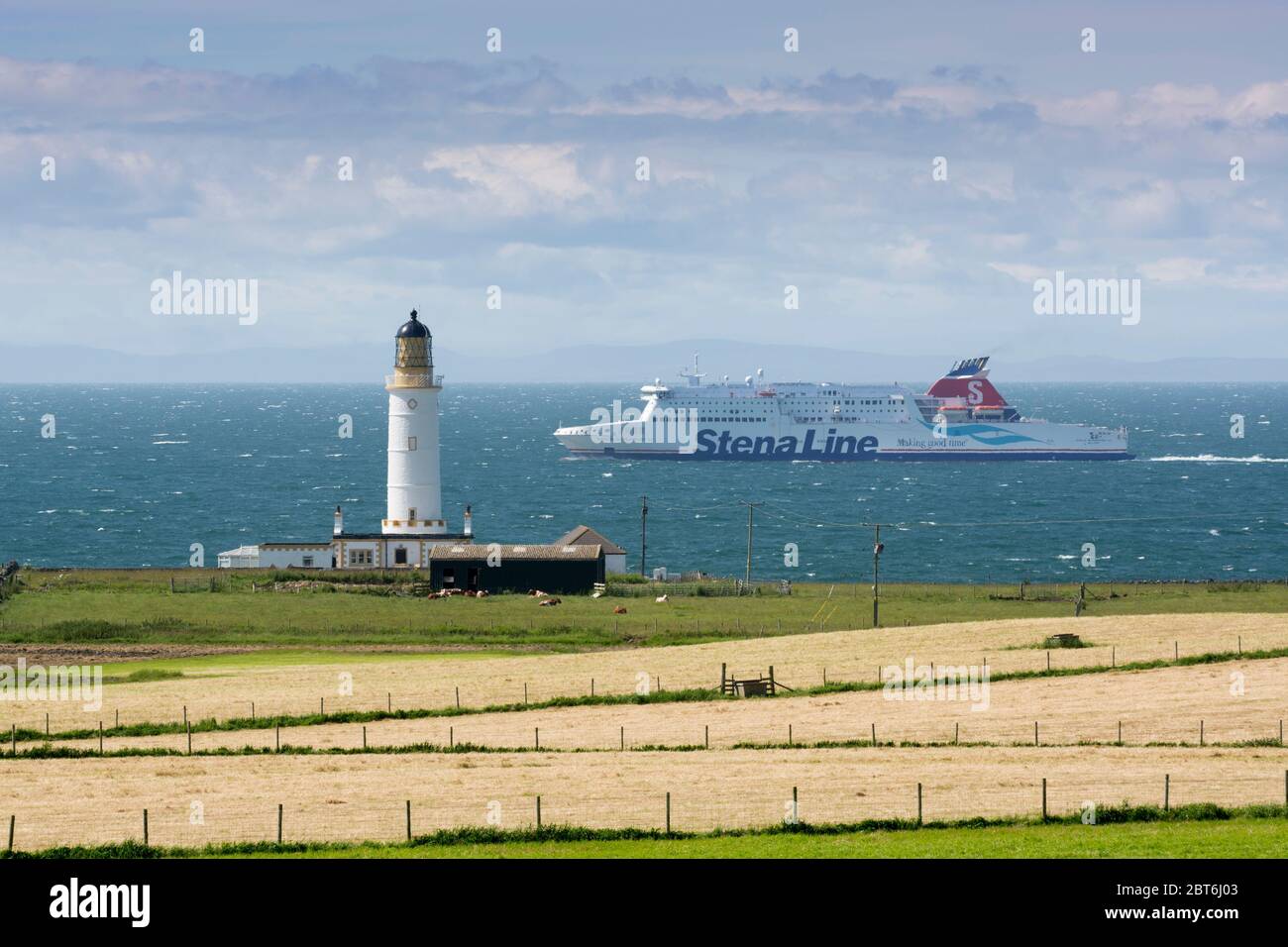 Phare de Corsewell, Rhinns Nord de Galloway Banque D'Images