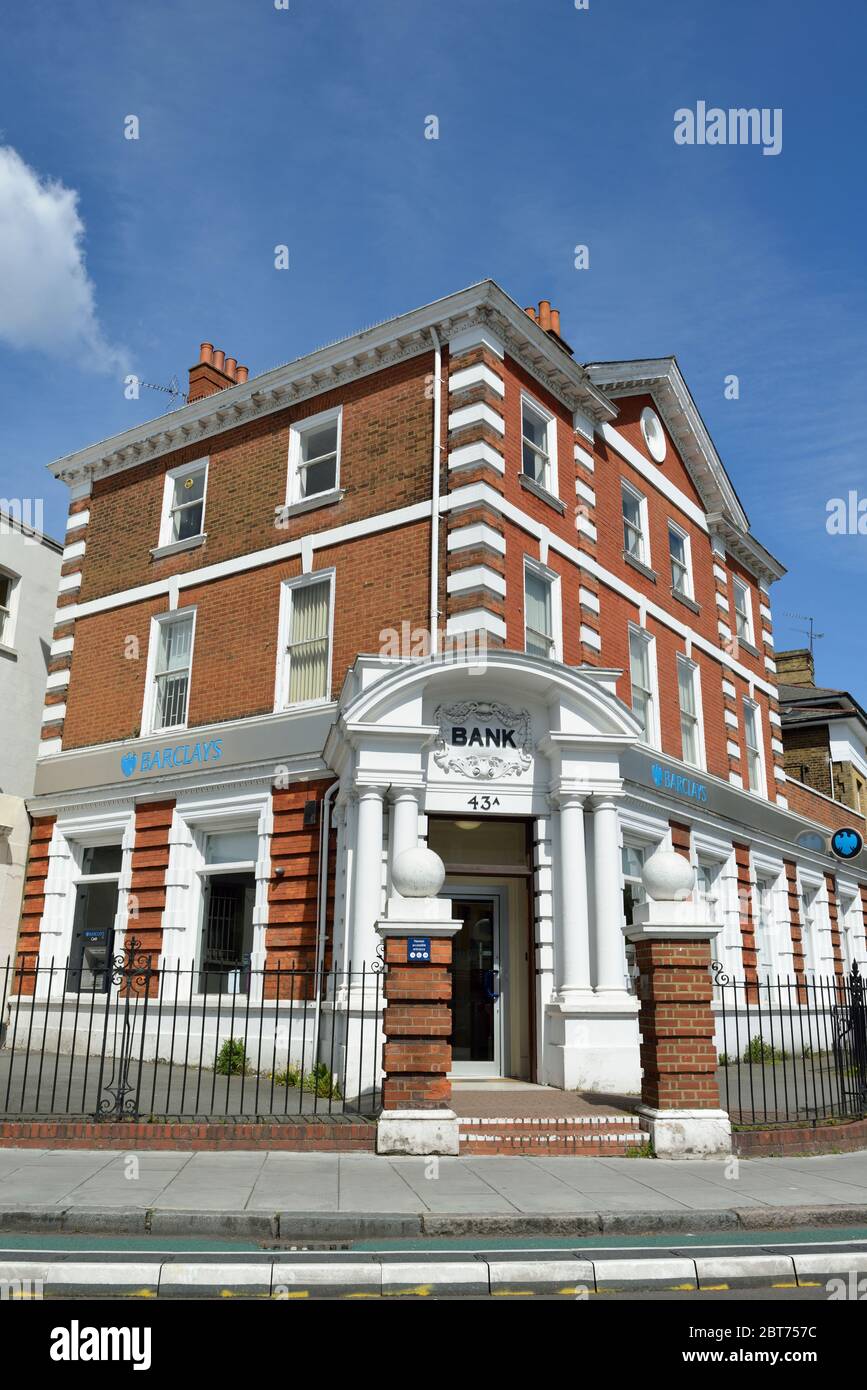 Barclays banque locale, 43a Vanbrugh Park, Blackheath, South East London, Royaume-Uni Banque D'Images