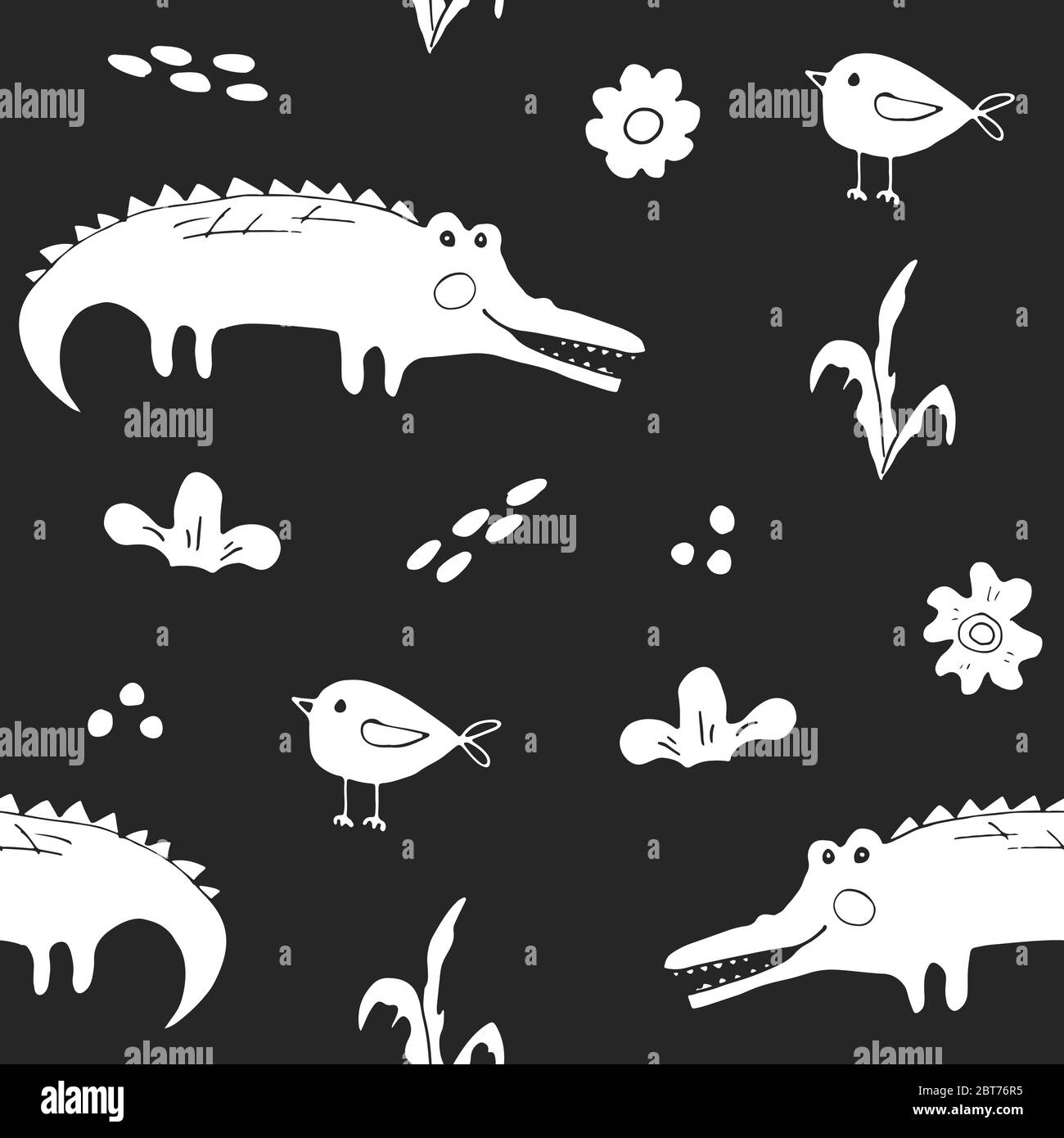 Mignon crocodile ou alligator avec petit oiseau sans couture motif, dessin main dessin animal dessin dessin dessin dessin dessin dessin dessin dessin animal dessin dessin dessin dessin dessin dessin dessin dessin dessin dessin dessin illustration fond . Illustration de Vecteur