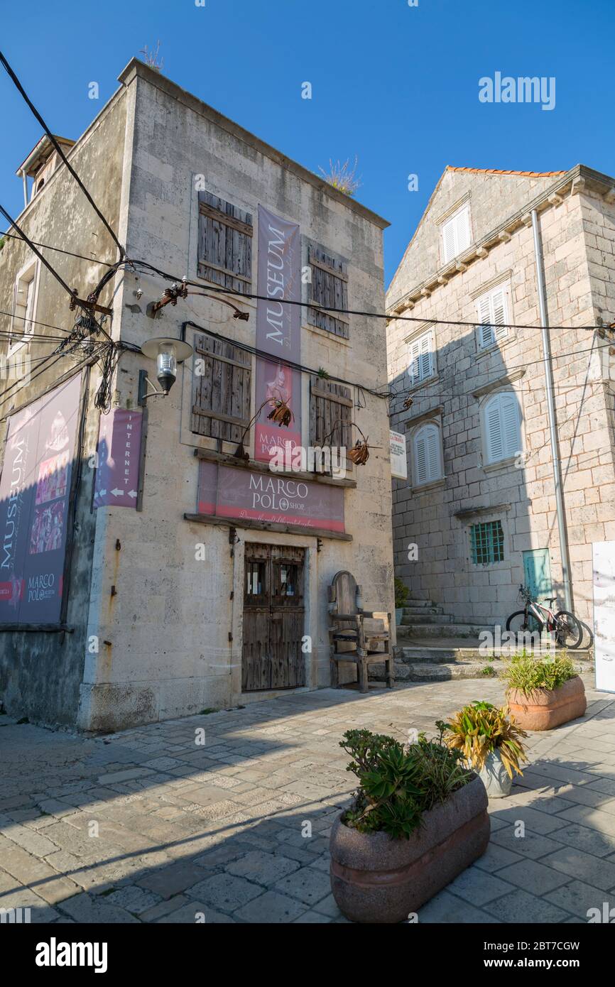 marco-polo-museum-korcula-banque-de-photographies-et-d-images-haute