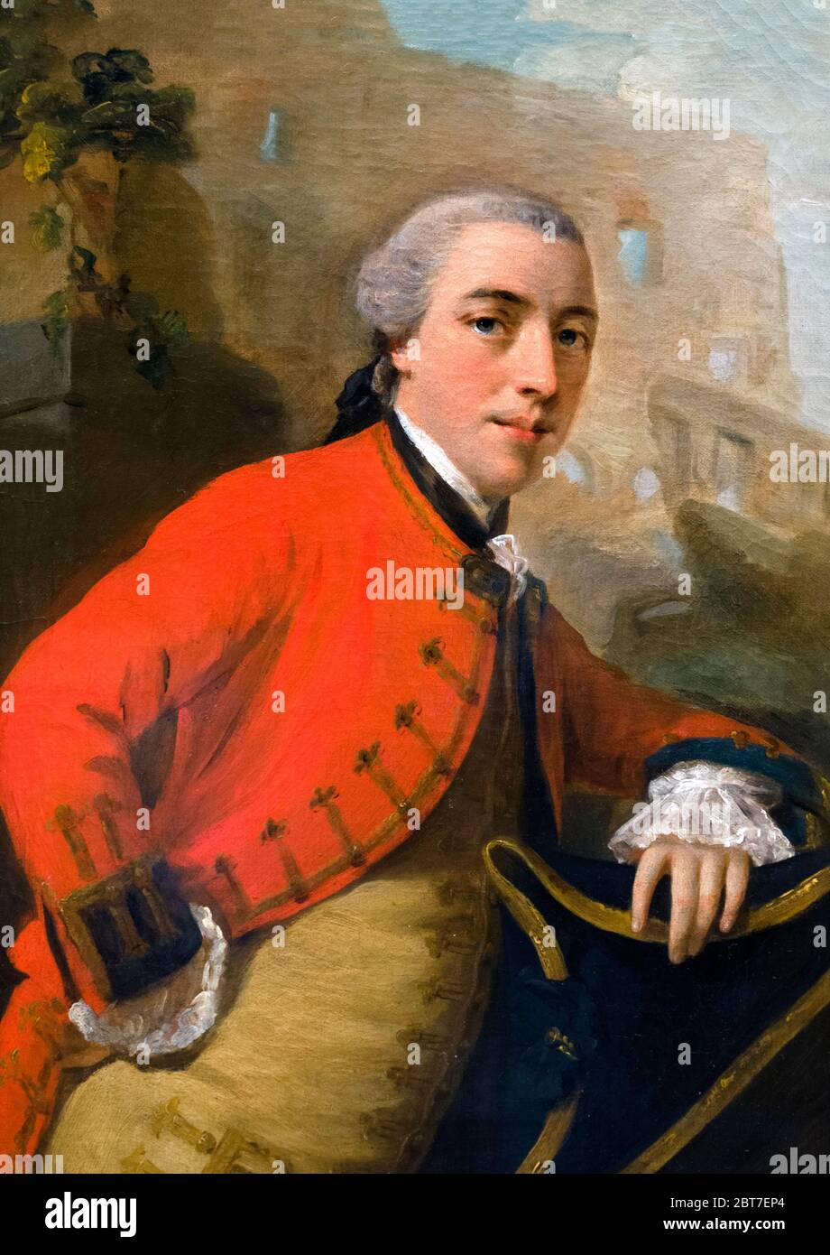 Général John Burgoyne (1722-1792), portrait d'après Allan Ramsay, huile sur toile, vers 1758. Banque D'Images