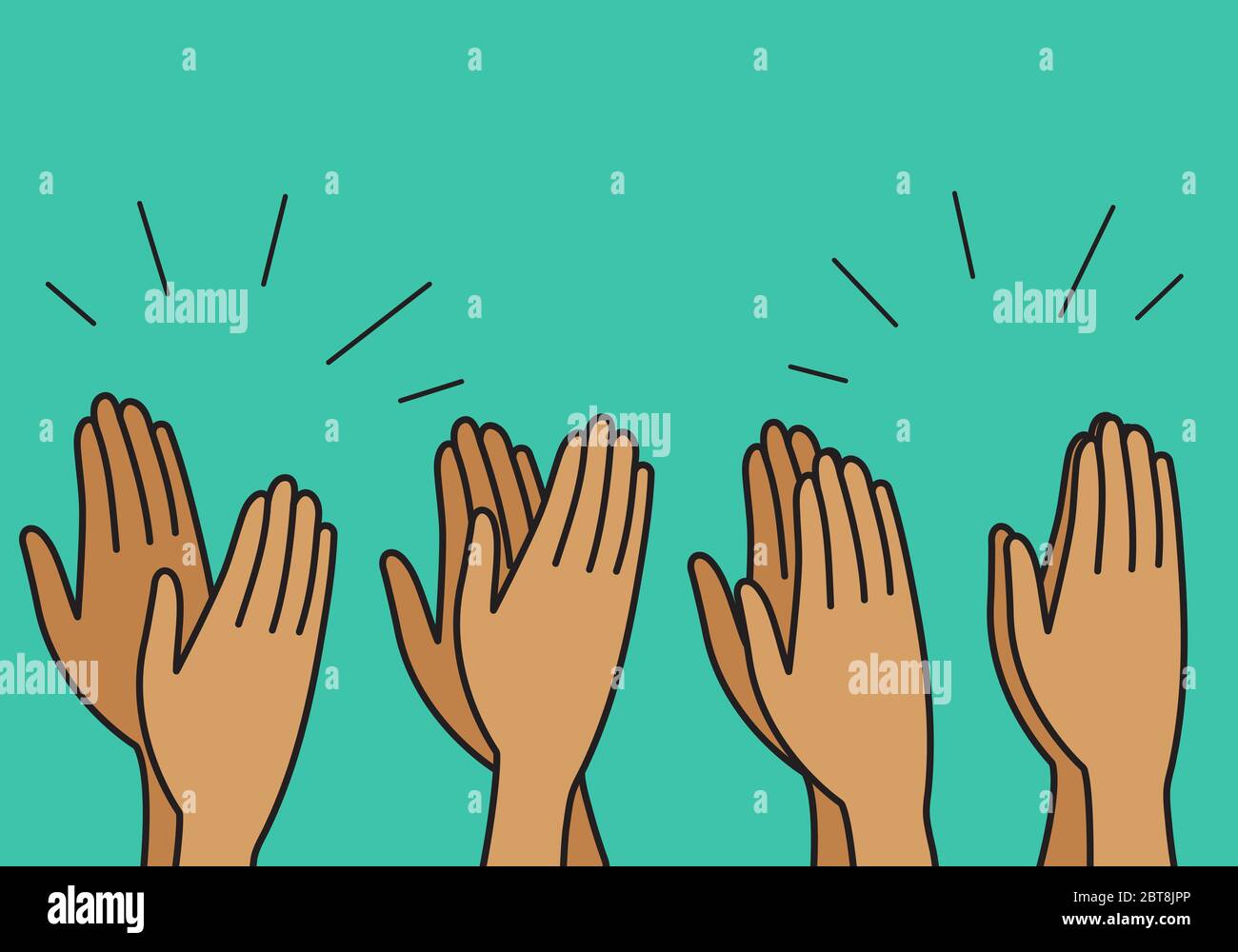 Un Vecteur Illustration De Claquements De Mains Image Vectorielle Stock Alamy Un Vecteur Illustration De Claquements De Mains Image Vectorielle Stock Alamy