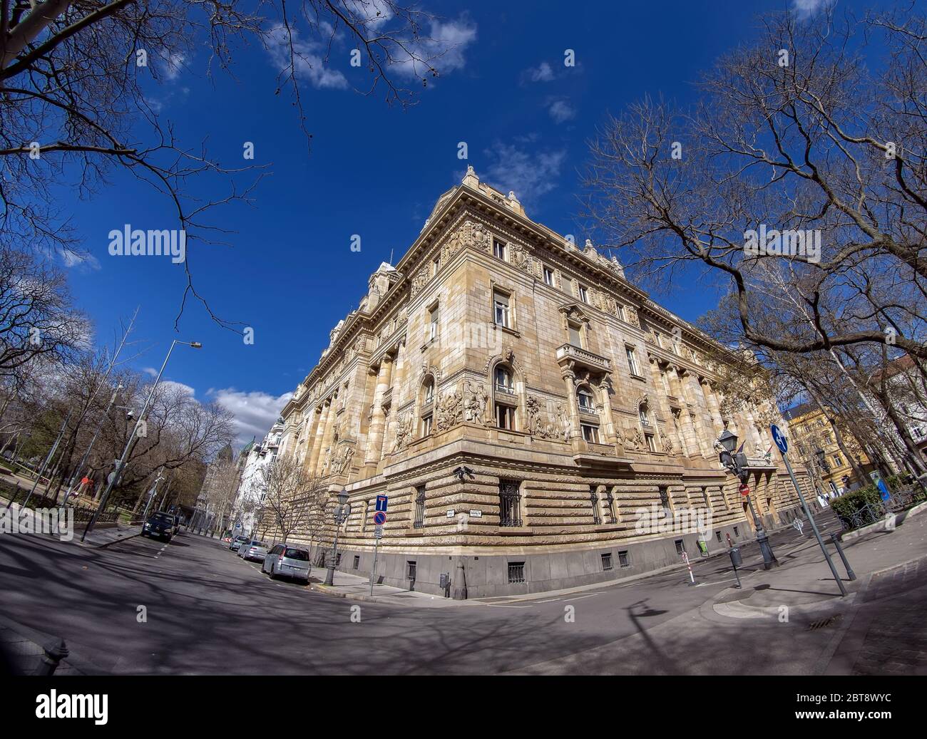 Bâtiment de la Banque nationale hongroise, est connu sous le nom de : MNB.Hongrois à la place de la liberté, 5ème arrondissement, centre-ville de Budapest, Hongrie, Banque D'Images