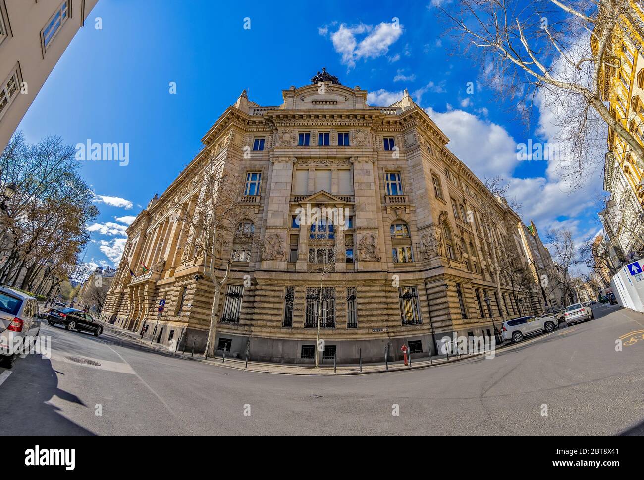 Bâtiment de la Banque nationale hongroise, (connue sous le nom de : MNB.) à la place de la liberté, 5ème arrondissement, centre-ville de Budapest, Hongrie, Banque D'Images