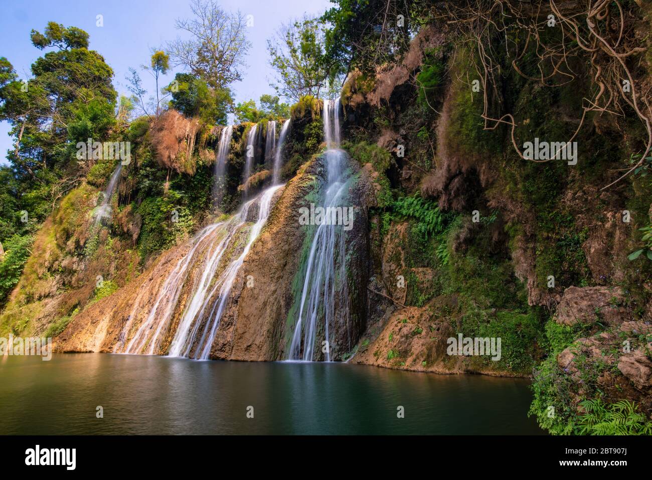 Dai Yem cascade. C'est une belle cascade à Moc Chau, province de Son La, Vietnam Banque D'Images