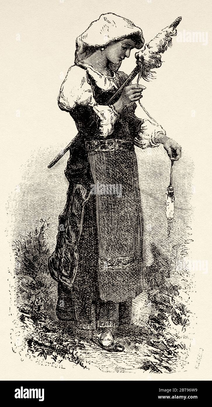 Traditional costumes italy 19th century Banque de photographies et d ...