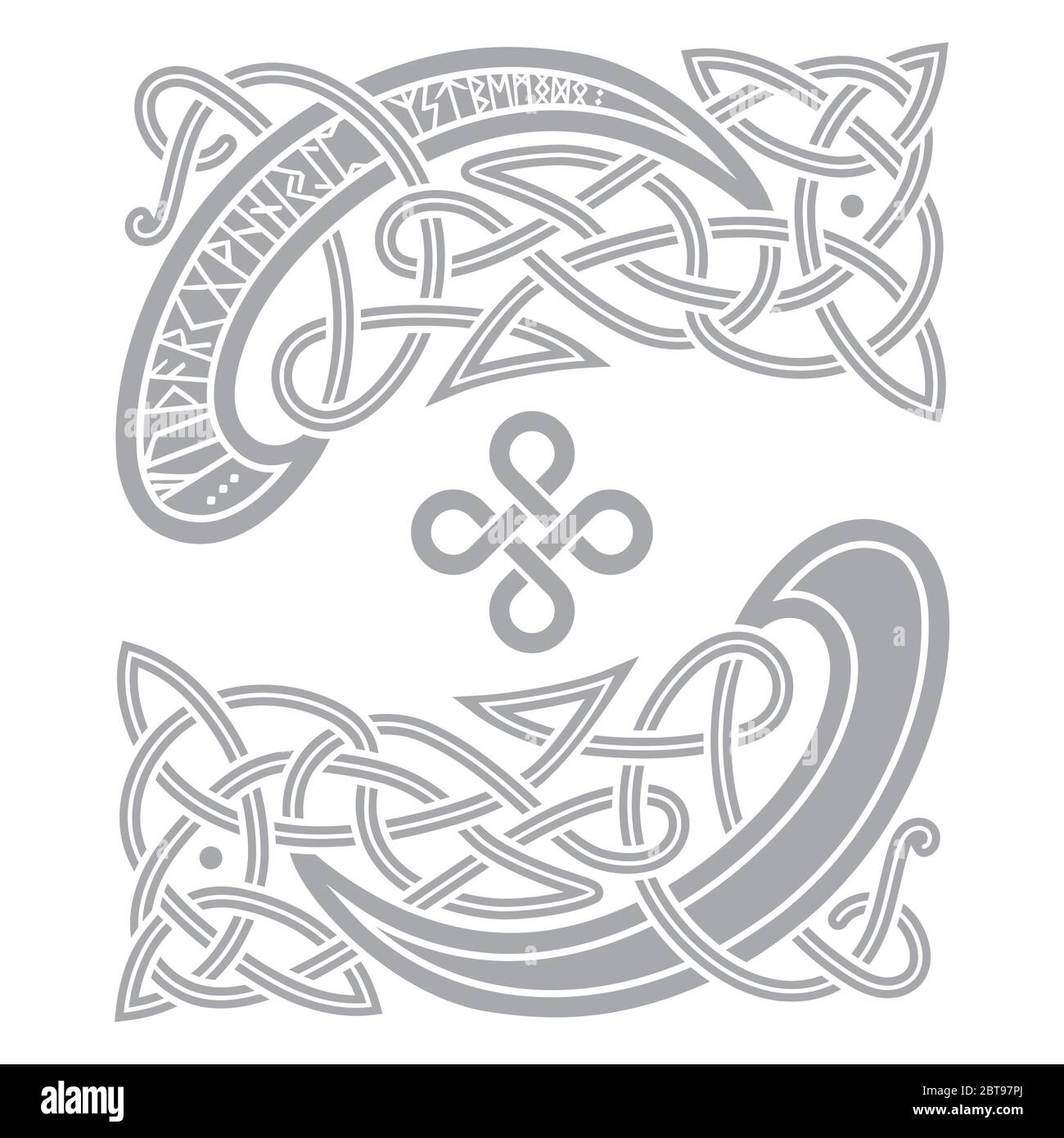 Antique Celtic, modèle scandinave, nœud scandinave - illustration de travail Illustration de Vecteur
