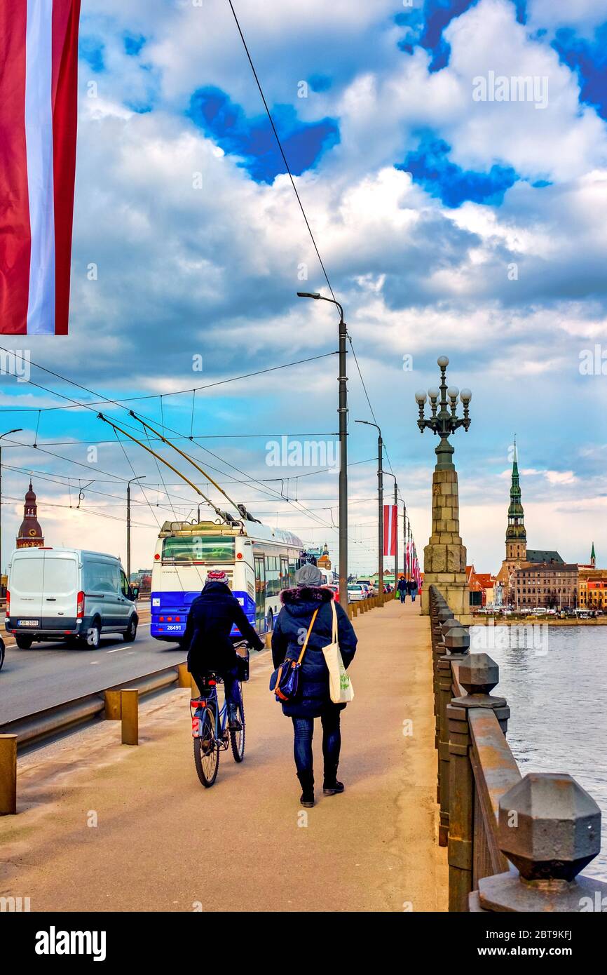 Akmens incline, Riga, Lettonie Banque D'Images