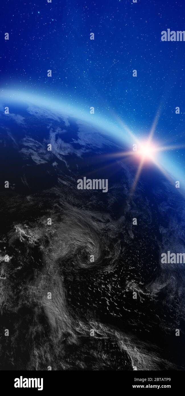 Monde et Galaxie Étoile. Éléments de cette image fournie par la NASA. Le rendu 3D Banque D'Images