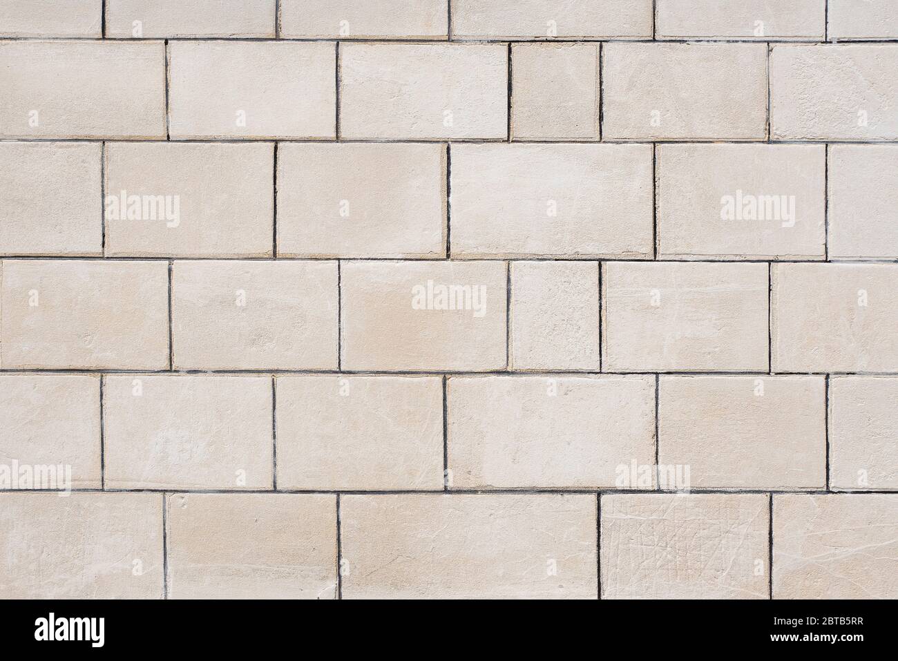 ouverture d'un mur de calcaire blanc Banque D'Images