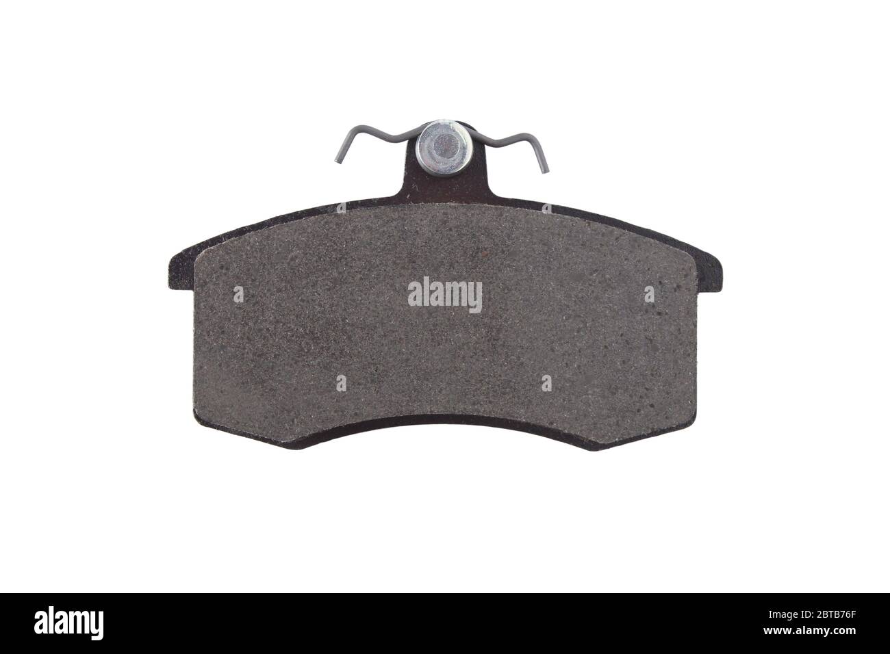 Plaquette de frein pour freins à disque de voiture isolée sur fond blanc Banque D'Images