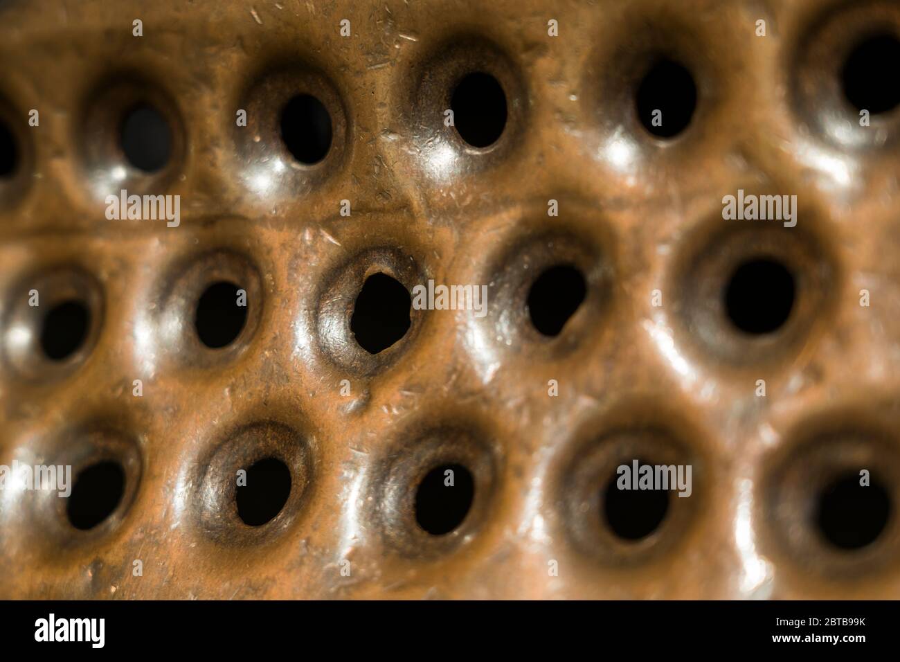 Détail d'un lave-linge historique. Banque D'Images