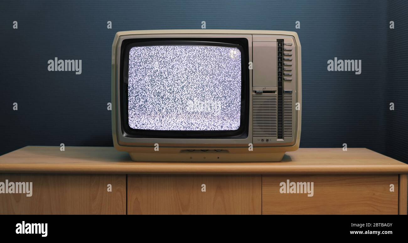 TV pas de signal Banque D'Images