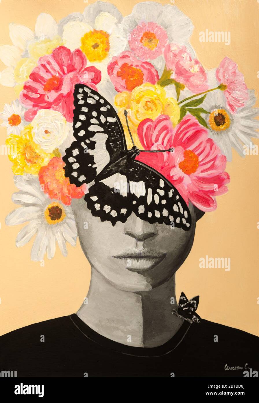 La peinture abstraite Banque D'Images
