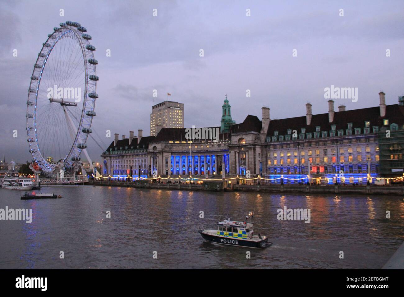 London Eye à Londres, Angleterre, Royaume-Uni Banque D'Images