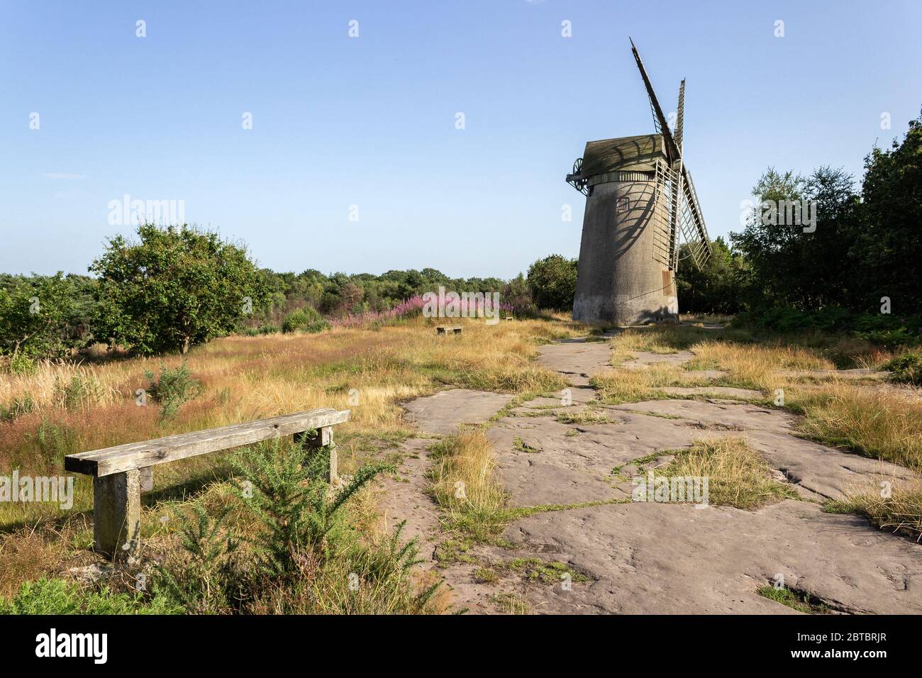 Moulin à vent de Bidston, site historique sur Bidston Hill, près de Birkenhead, péninsule de Wirral. Banque D'Images