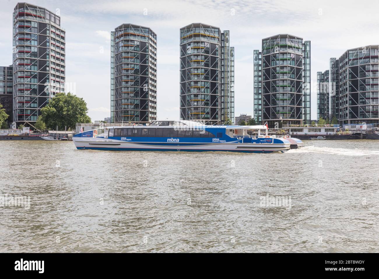 MBNA Thames Clippers (ancien sponsor de Thames Clippers) Banque D'Images