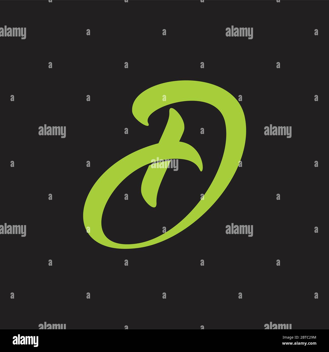 lettre abstraite dj plus medical curves logo vector Illustration de Vecteur