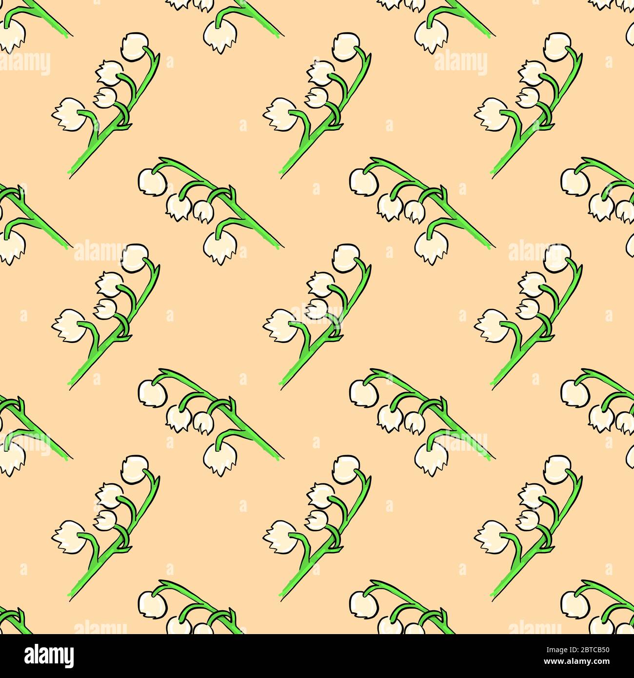 Motif de fleur de Lily , illustration, vecteur sur fond blanc Illustration de Vecteur