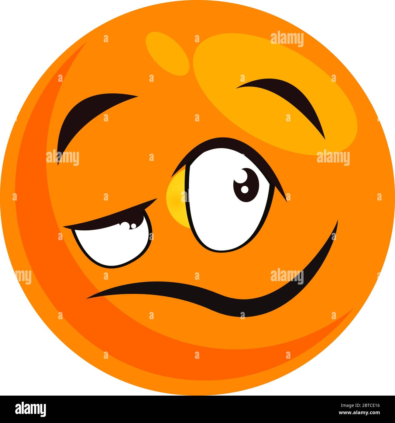 Emoji froid, illustration, vecteur sur fond blanc Illustration de Vecteur