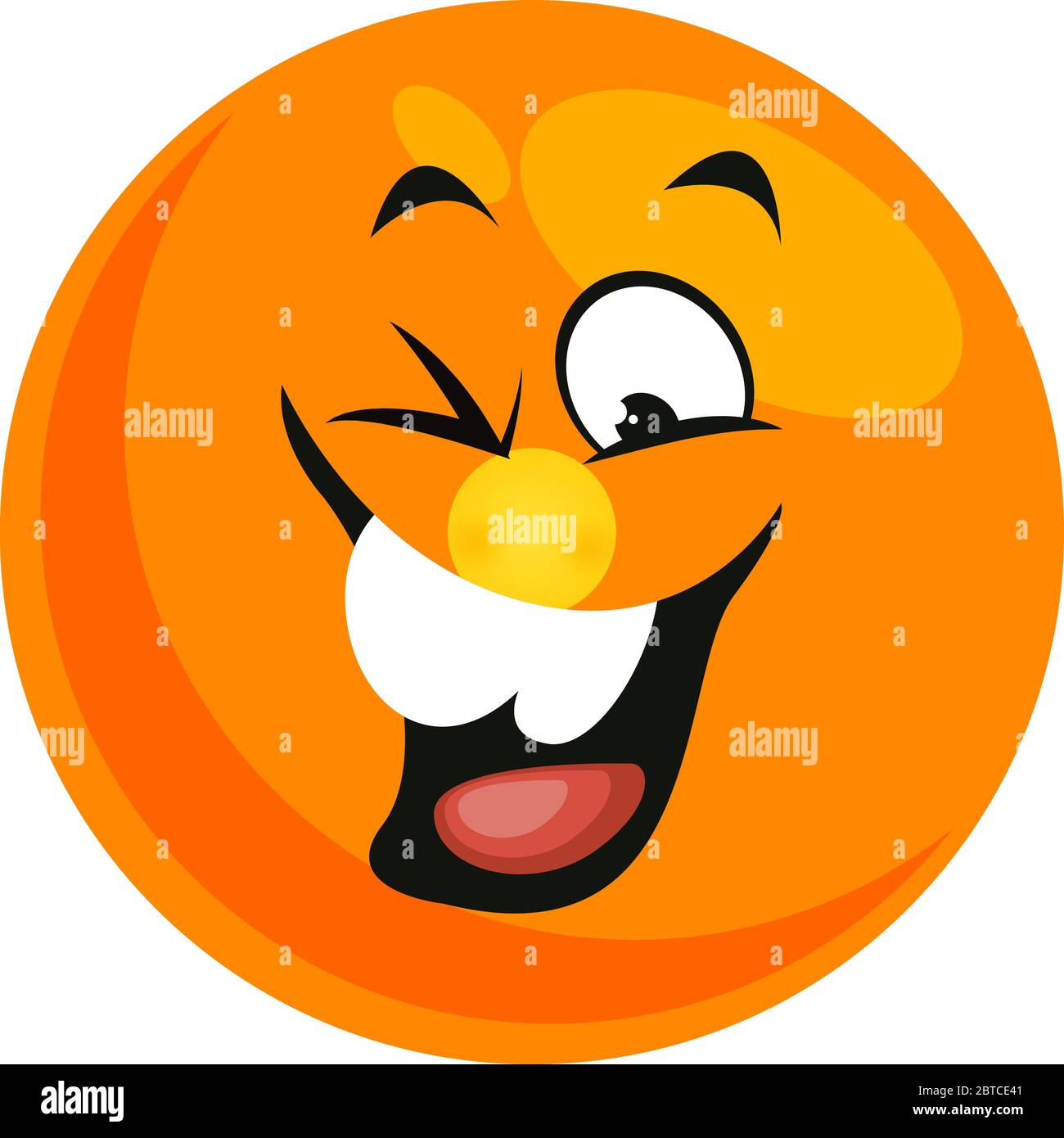 Rire souriant, illustration, vecteur sur fond blanc Illustration de Vecteur