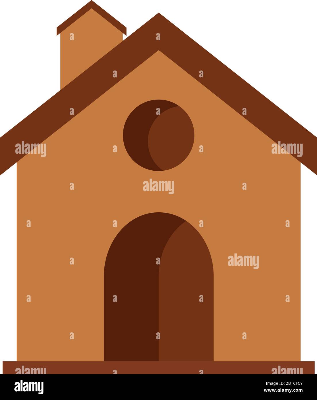 Maison d'arbre, illustration, vecteur sur fond blanc Illustration de Vecteur