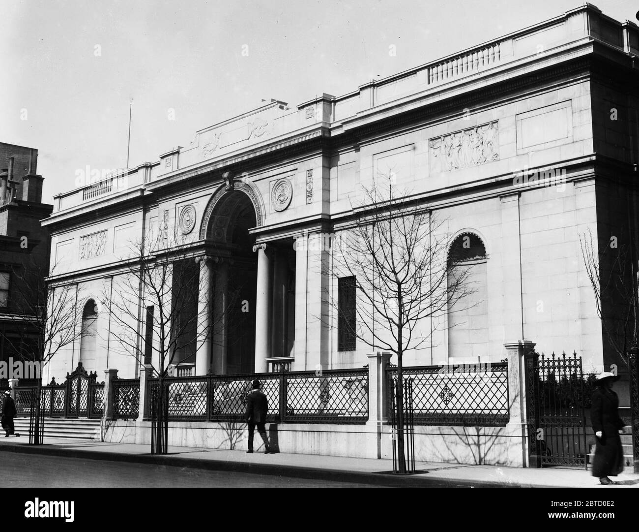 Bâtiment conçu par Charles McKim qui est devenu connu sous le nom de Pierpont Morgan Library CA. 1913 Banque D'Images