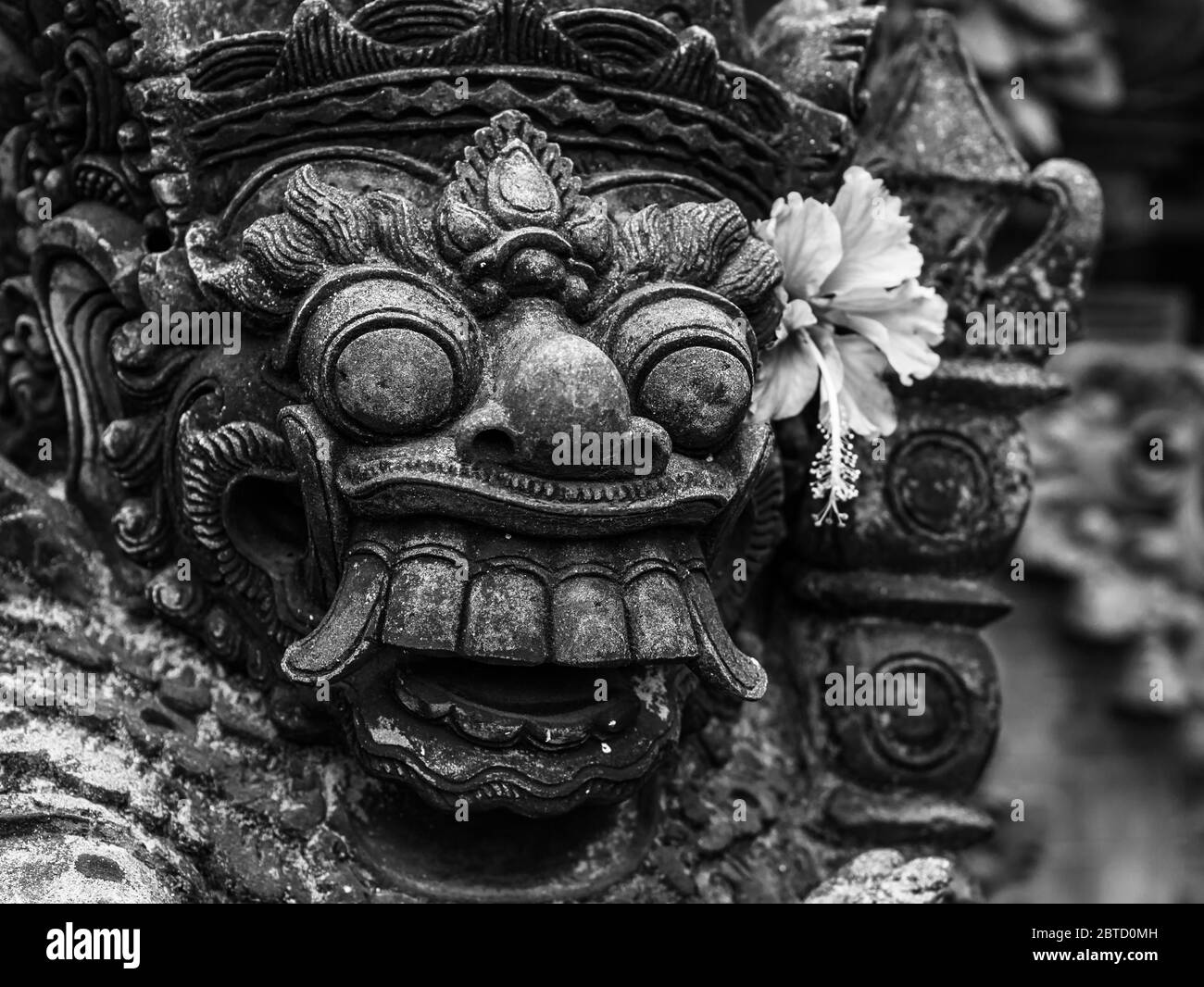 Statue au palais de Tirta Gangga à Bali, Indonésie Banque D'Images