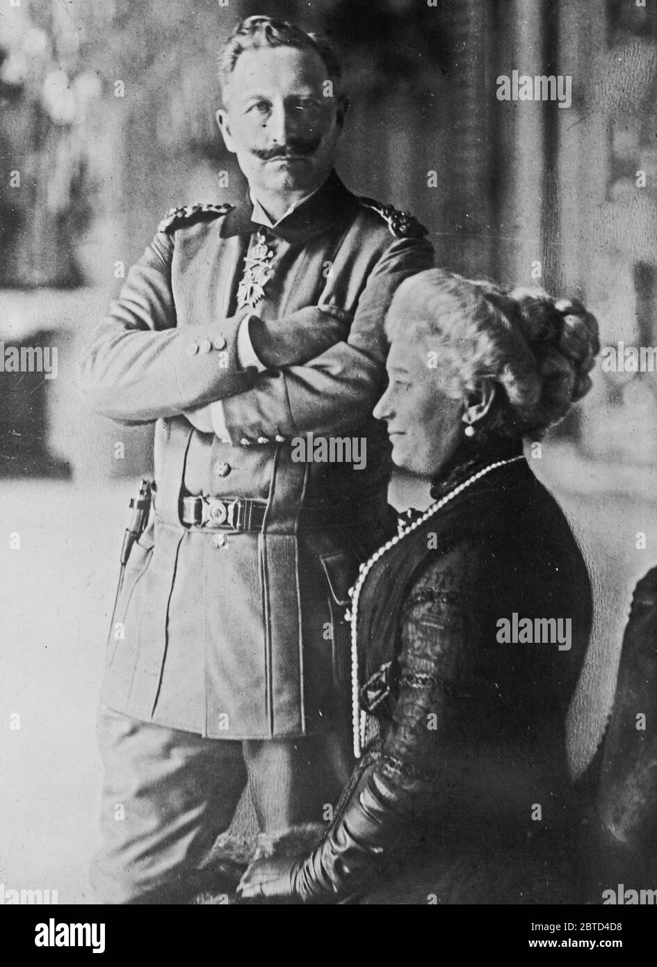 Kaiser Wilhelm II d'Allemagne et Kaiserin Augusta Victoria Ca. 1910-1915 Banque D'Images