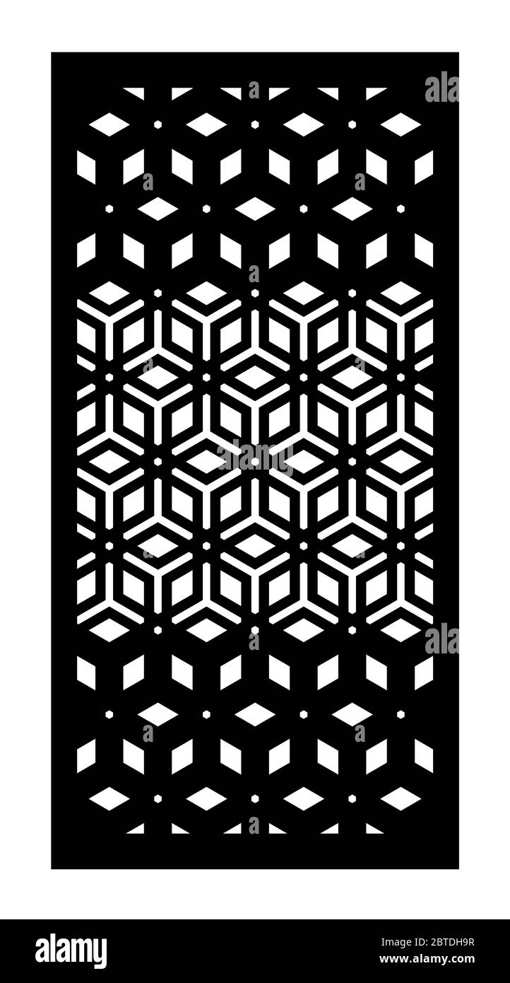 Panneau vectoriel découpé au laser, écran, clôture, séparateur. CNC motif décoratif, design jali, élément intérieur. Islamique , découpage au laser arabe Illustration de Vecteur Panneau vectoriel découpé au laser, écran, clôture, séparateur. CNC motif décoratif, design jali, élément intérieur. Islamique , découpage au laser arabe Illustration de Vecteur