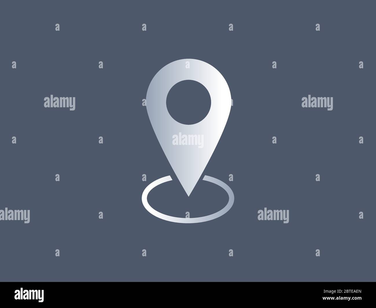 Emplacement, icône de marqueur de carte. Illustration vectorielle, conception plate. Illustration de Vecteur