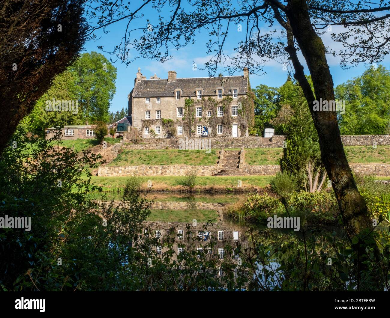 Linhouse Mansion, Mid Calder, West Lothian, Écosse. Banque D'Images