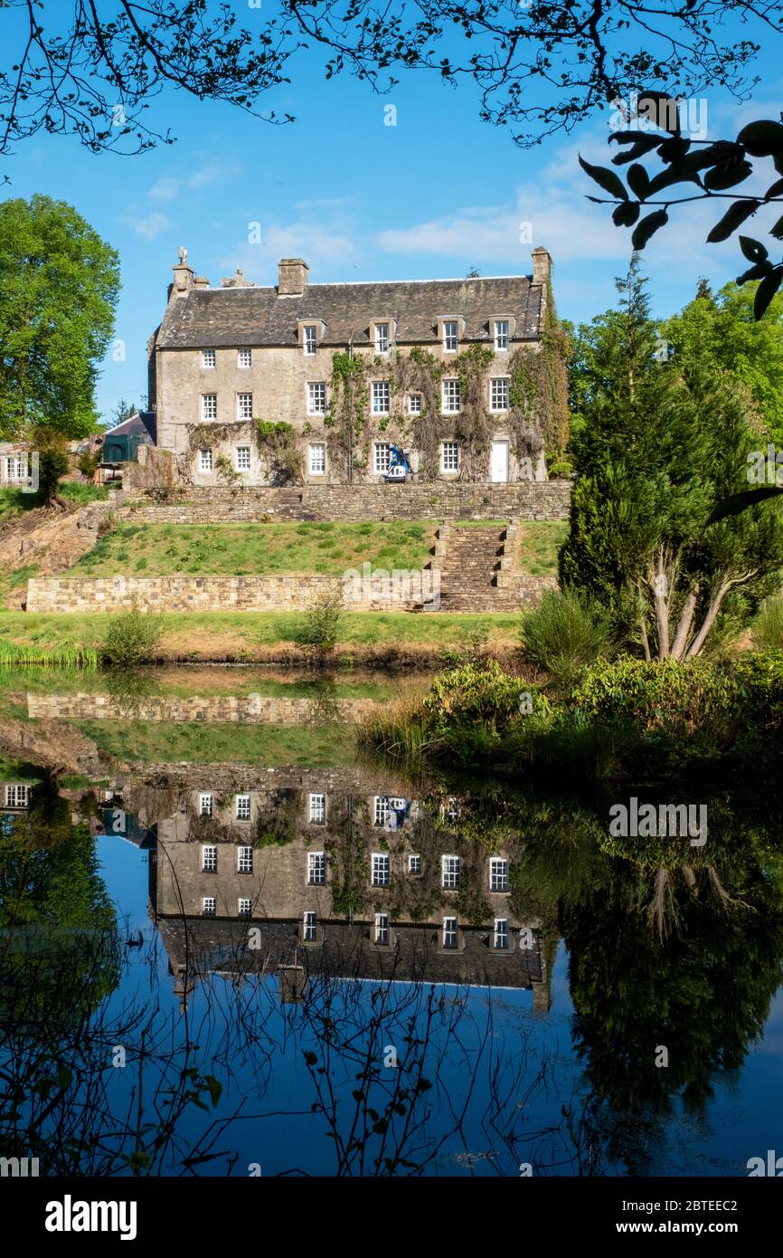 Linhouse Mansion, Mid Calder, West Lothian, Écosse. Banque D'Images