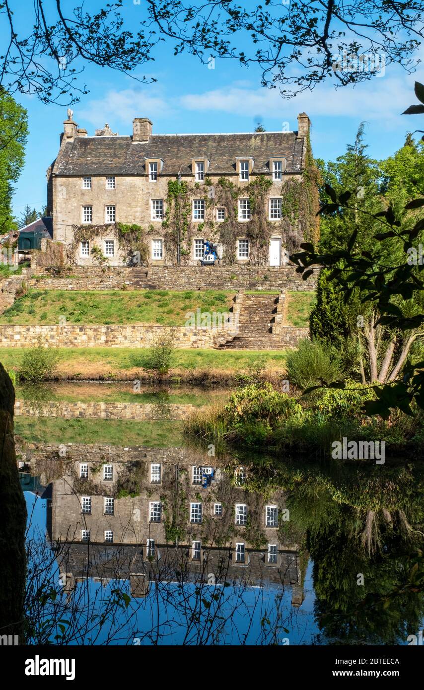 Linhouse Mansion, Mid Calder, West Lothian, Écosse. Banque D'Images